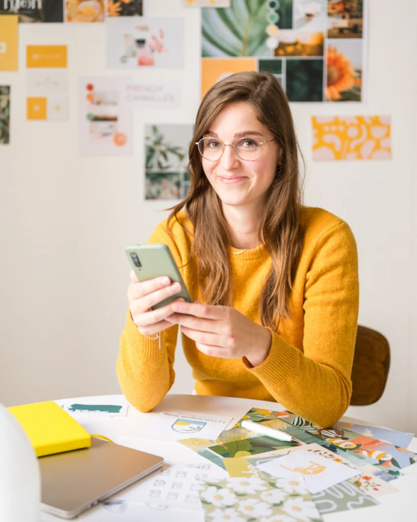 Shooting personal branding graphiste Studio Gren Studio Poline